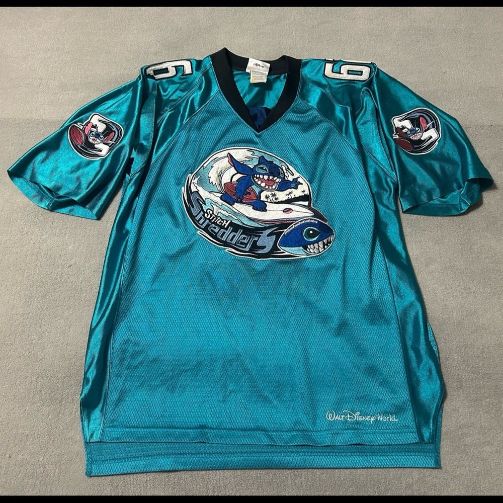 Vintage Walt Disney World Stitch Experiment 626 Football Jersey - Size L